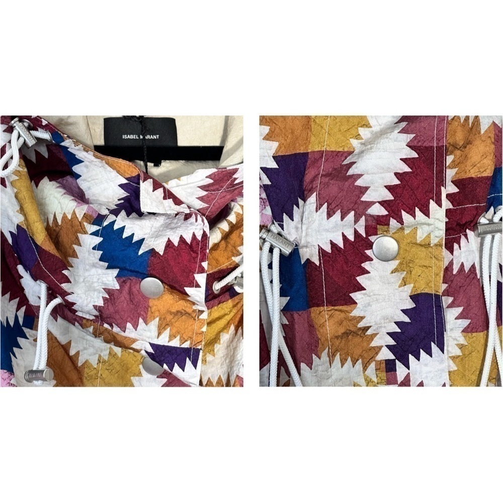 NWT Isabel Marant Munao Oversized Quilt Patchwork Pattern Coat size US 4 | FR 36 - Picture 6 of 16